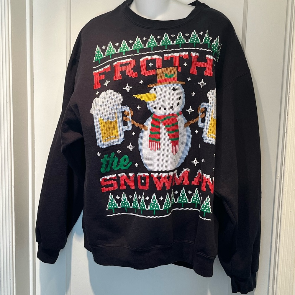 Frothy the Snowman Ugly Christmas Sweater Sweatshirt